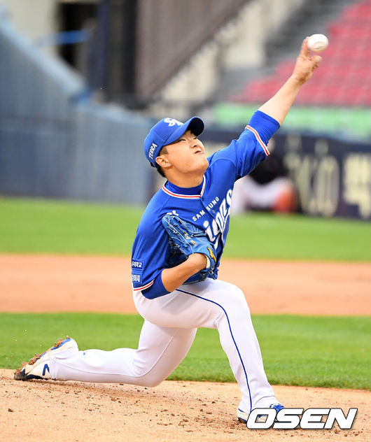 1회말 삼성 이승민이 역투하고 있다. /jpnews@osen.co.kr