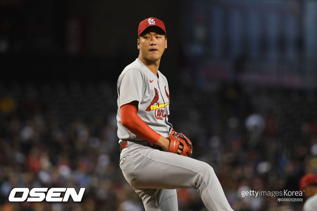 [사진] 세인트루이스 카디널스 김광현이 21일(한국시간) 애틀랜타전에서 패전투수가 됐다. ⓒGettyimages(무단전재 및 재배포 금지)
