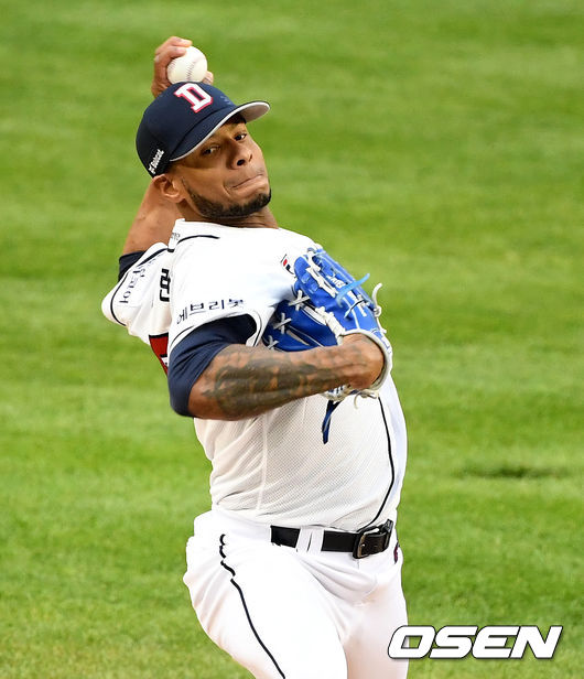 2회초 두산 미란다가 역투하고 있다. /jpnews@osen.co.kr