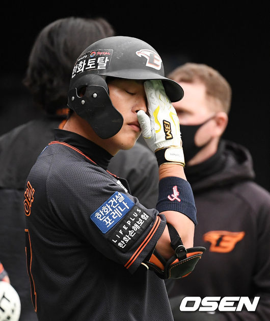 한화 노수광이 경기를 준비하고 있다. /jpnews@osen.co.kr