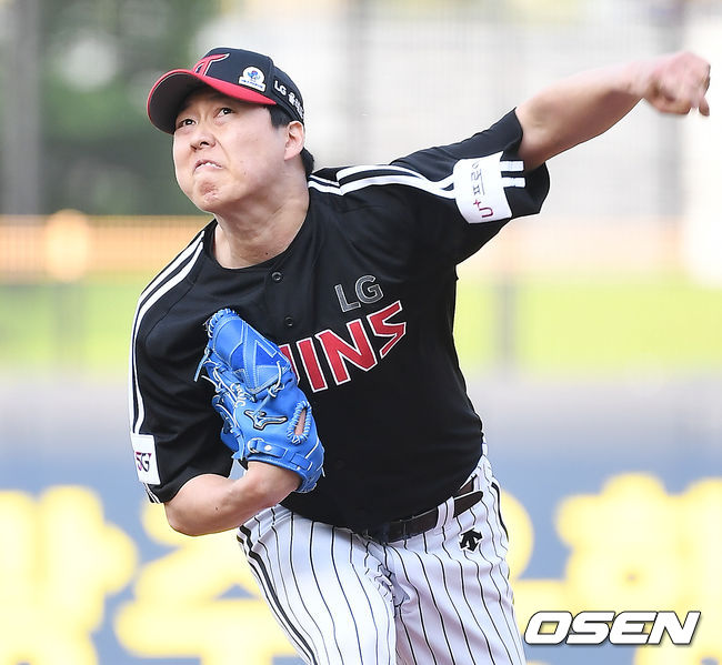 LG 선발 차우찬이 마운드 위에서 힘차게 공을 뿌리고 있다. 2021.06.06 / rumi@osen.co.kr