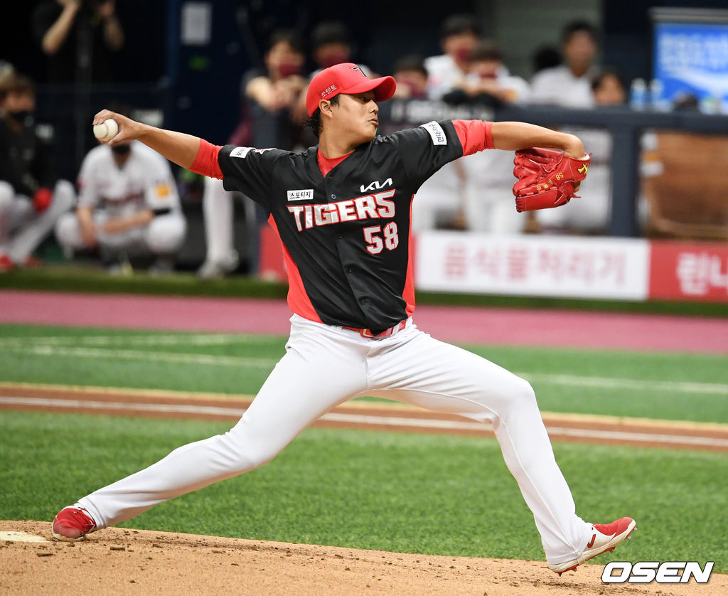 1회말 KIA 차명진이 역투하고 있다. 2021.06.27 /jpnews@osen.co.kr