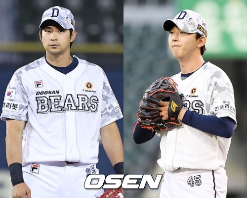 [사진] 강승호(좌)와 박정수