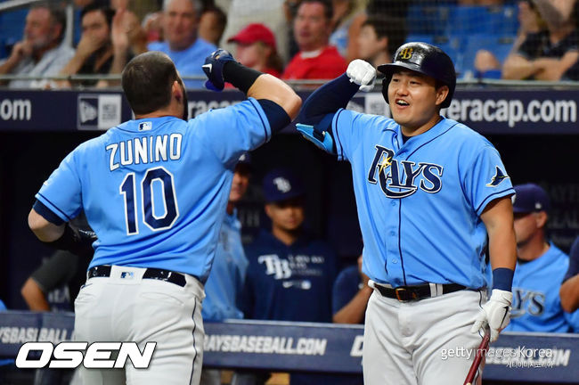 [사진] 최지만이 있는 탬파베이는 2021년 6월 28일(한국시간) MLB 파워랭킹에서 4위에 올랐다. ⓒGettyimages(무단전재 및 재배포 금지)