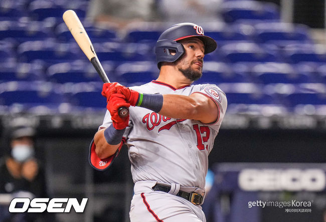 [사진] 워싱턴 내셔널즈의 카일 슈워버. ⓒGettyimages(무단전재 및 재배포 금지)