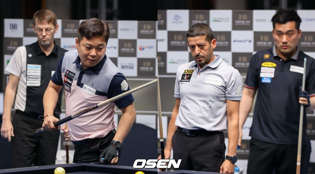 [사진]서창훈-토브욘 브롬달(왼쪽), 차명종-무랏 나시 초클루 /파이브앤식스 제공