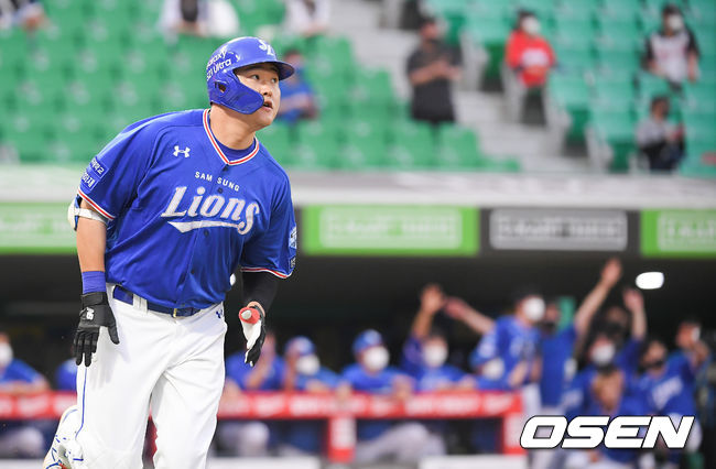 3회초 1사 1루 삼성 오재일이 2점 홈런을 날리고 있다. 21.06.02 / soul1014@osen.co.kr