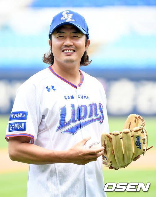 26일 오후 대구 삼성라이온즈파크에서 ‘2021 신한은행 SOL KBO리그’ 삼성 라이온즈와 LG 트윈스의 더블헤더 1차전 경기가 열린다.삼성이 지난 25일 한화와 1대1 트레이드를 발표하며 이성곤을 내주고 오선진을 영입했다. 삼성 오선진이 포즈를 취하고 있다. 2021.06.26 /ksl0919@osen.co.kr