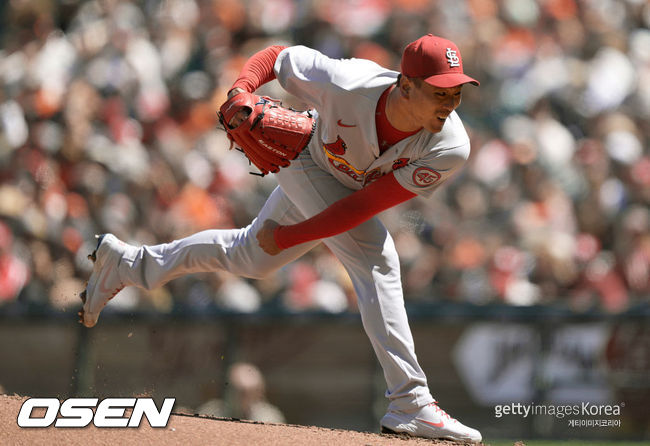 [사진] 세인트루이스 김광현이 2021년 7월 6일(한국시간) 샌프란시스코전에서 7이닝 무실점 투구로 시즌 3승에 성공했다. ⓒGettyimages(무단전재 및 재배포 금지)