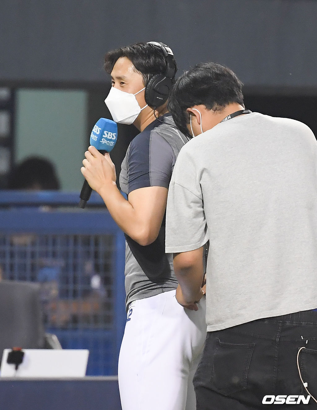 경기종료 후 NC 이용찬이 수훈선수 인터뷰를 하고 있다.  21.07.06 / soul1014@osen.co.kr