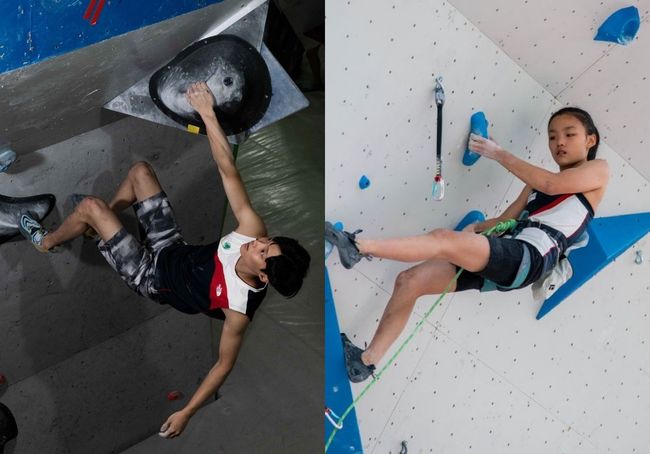 [사진]천종원(왼쪽)과 서채현 /대한산악연맹 제공