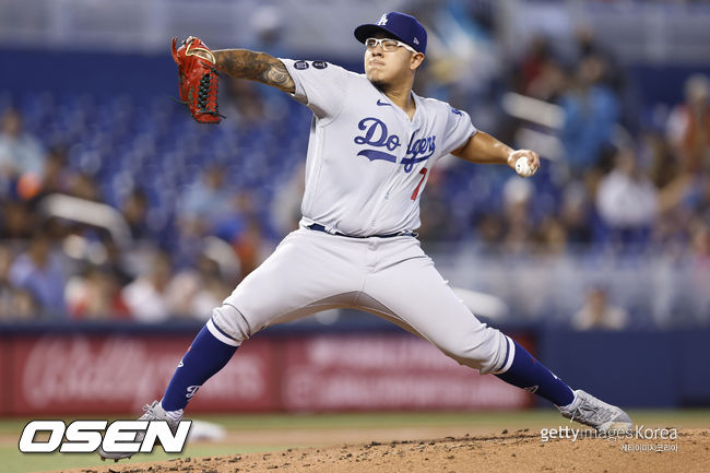 [사진] LA 다저스 훌리오 유리아스. 21.07.09. ⓒGettyimages(무단전재 및 재배포 금지)