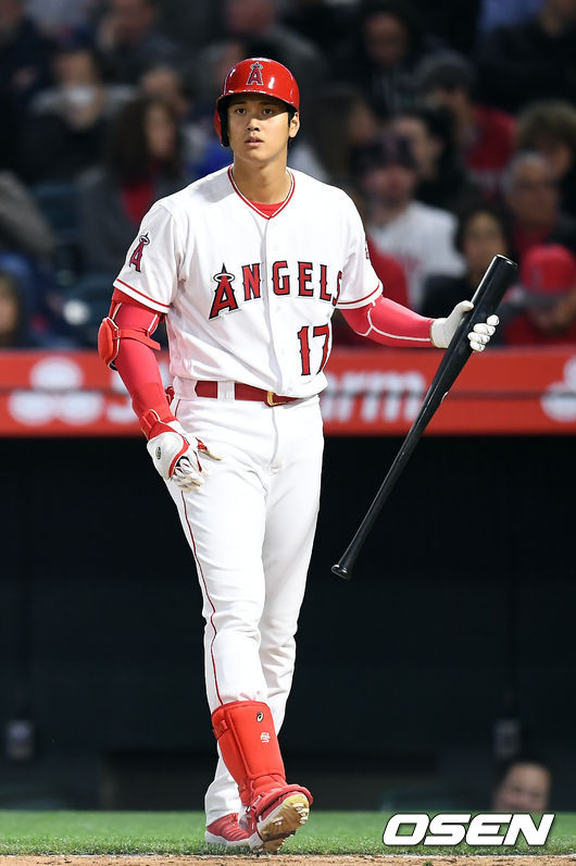4회말 1사 1루 에인절스 오타니가 타석에 들어서고 있다. / youngrae@osen.co.kr