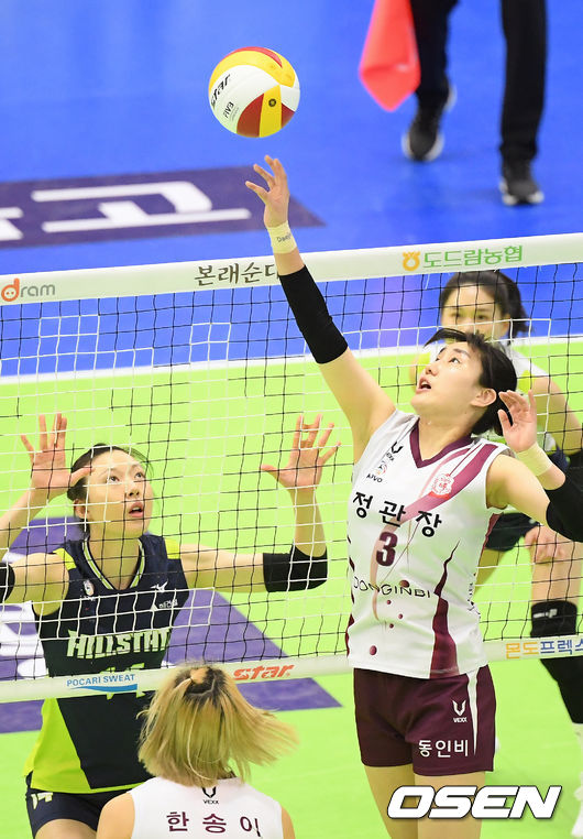 1세트  KGC인삼공사 염혜선이 연타 공격에 성공하고 있다./ rumi@osen.co.kr