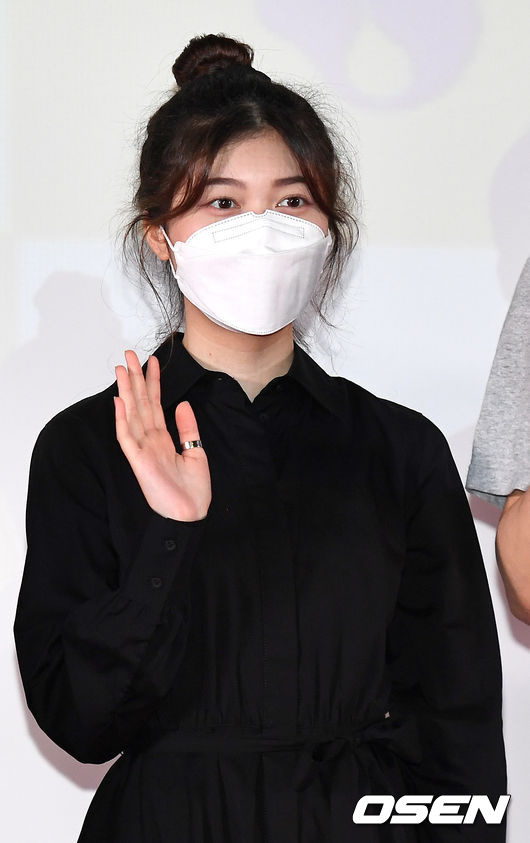 11일 오후 경기도 부천시 부천아트벙커B39에서 영화 ‘다크 옐로우’ (감독 구혜선) 부천국제판타스틱영화제 특별상영 기자간담회가 열렸다.  배우 안서현이 참석해 포토타임을 하고 있다. 2021.07.11 / dreamer@osen.co.kr