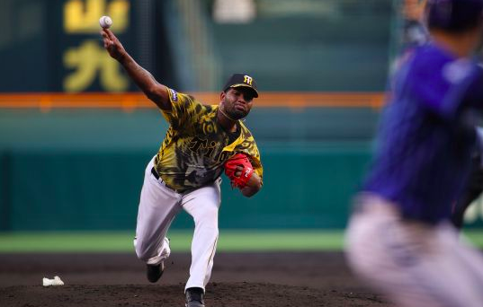 [사진] 라울 알칸타라 / 한신 타이거스 공식 홈페이지 캡처