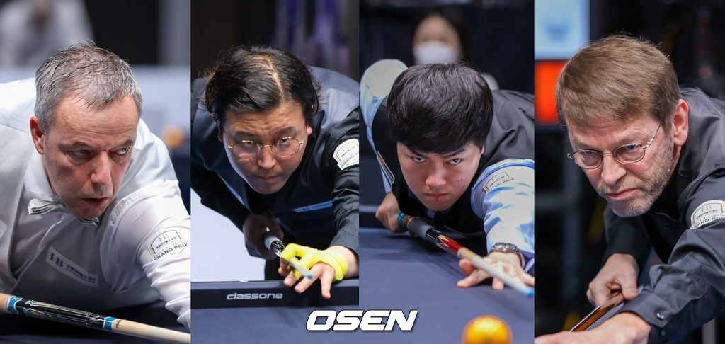 [사진]왼쪽부터 딕 야스퍼스, 황봉주, 김준태, 토브욘 블롬달 /파이브앤식스 제공