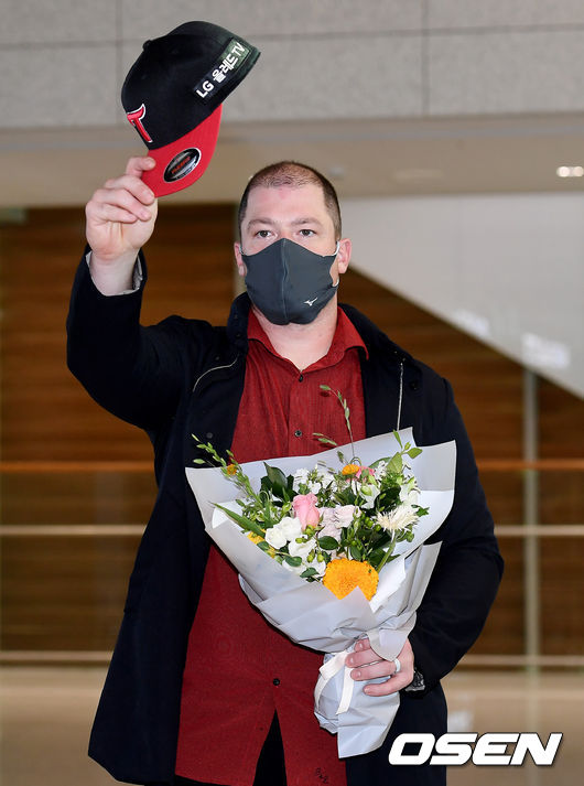 LG 저스틴 보어가 포즈를 취하고 있다. 2021.07.15 /youngrae@osen.co.kr