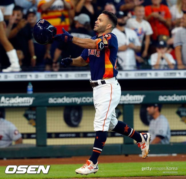 [사진] 휴스턴은 2021년 7월 12일(한국시간) 전반기 마지막 경기에서 양키스에 역전승을 거뒀다. ⓒGettyimages(무단전재 및 재배포 금지)