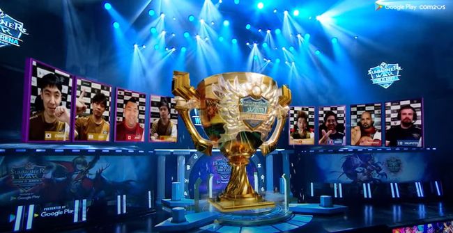 온라인으로 열린 'SWC 2020' 결승전. /컴투스 제공.