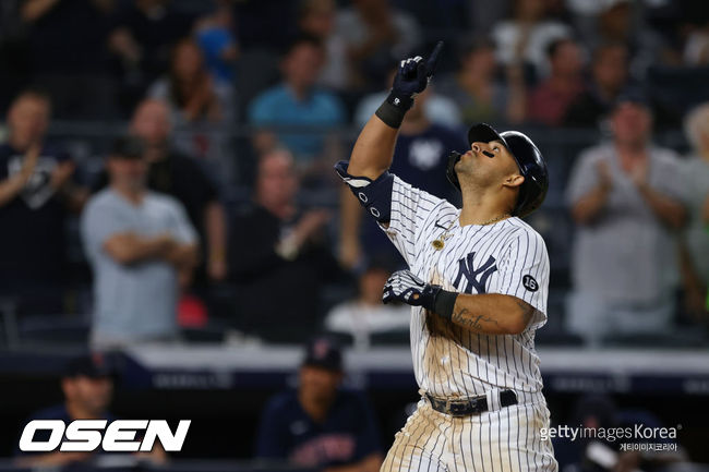 [사진] 양키스는 2021년 7월 19일(한국시간) 미국 뉴욕주 브롱스 양키 스타디움에서 열린 ‘2021 메이저리그’ 보스턴 레드삭스와 홈경기에서 9-1 완승을 거뒀다. ⓒGettyimages(무단전재 및 재배포 금지)