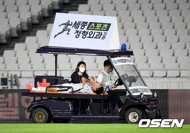 19일 오후 서울 잠실올림픽주경기장에서 ‘하나원큐 K리그2 2021' 21라운드 서울 이랜드 FC와 김천상무의 경기가 열렸다. 2021.07.19 /ksl0919@osen.co.kr