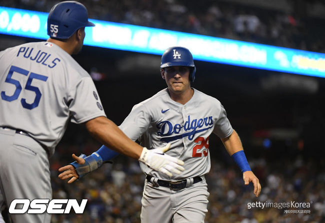 [사진] LA 다저스의 앤디 번즈. ⓒGettyimages(무단전재 및 재배포 금지)