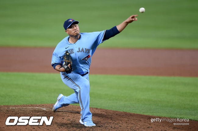 [사진]토론토 블루제이스의 류현진. ⓒGettyimages(무단전재 및 재배포 금지)