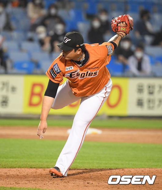 9회초 한화 윤호솔이 역투하고 있다.  / soul1014@osen.co.kr