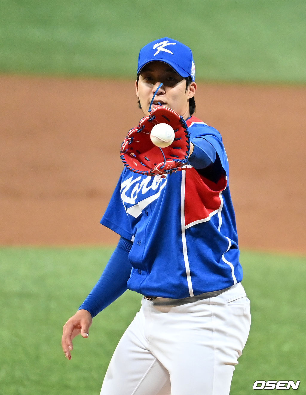 1회말 대표팀 원태인이 미소짓고 있다. 2021.07.23 /jpnews@osen.co.kr