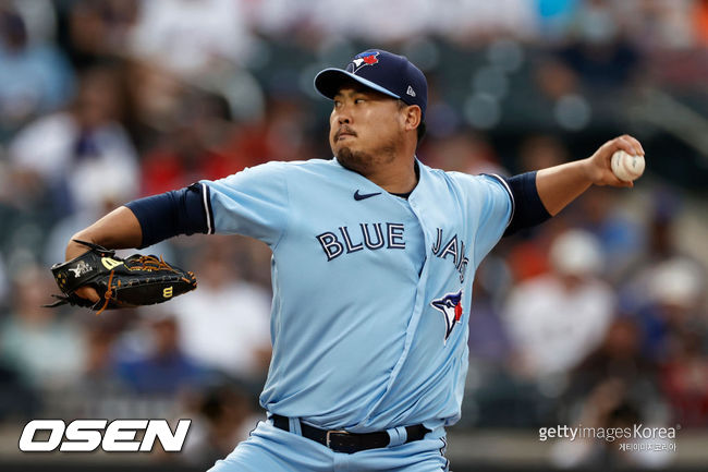 [사진] 토론토의 류현진. ⓒGettyimages(무단전재 및 재배포 금지)