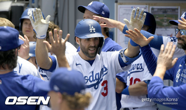 [사진] LA 다저스 크리스 테일러. ⓒGettyimages(무단전재 및 재배포 금지)
