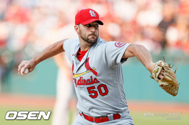 [사진] 아담 웨인라이트 2021.07.28 ⓒGettyimages(무단전재 및 재배포 금지)