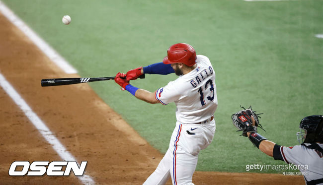 [사진] MLB.com은 2021년 7월 29일(한국시간) 양키스가 텍사스 거포 조이 갈로를 트레이드로 영입한다고 알렸다. ⓒGettyimages(무단전재 및 재배포 금지)