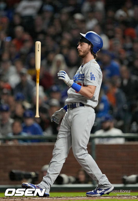 [사진] 다저스는 2021년 7월 30일(한국시간) 미국 캘리포니아주 샌프란시스코 오라클 파크에서 열린 ‘2021 메이저리그’ 샌프란시스코 자이언츠와 원정 경기에서 0-5 패배를 당했다. ⓒGettyimages(무단전재 및 재배포 금지)