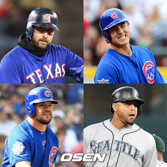 [사진] 조이 갈로, 앤서니 리조, 넬슨 크루즈, 카일 슈와버(왼쪽 위부터 시계방향으로) /OSEN DB