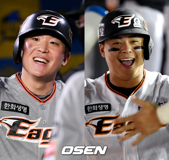 [사진] 정은원-노시환 /OSEN DB