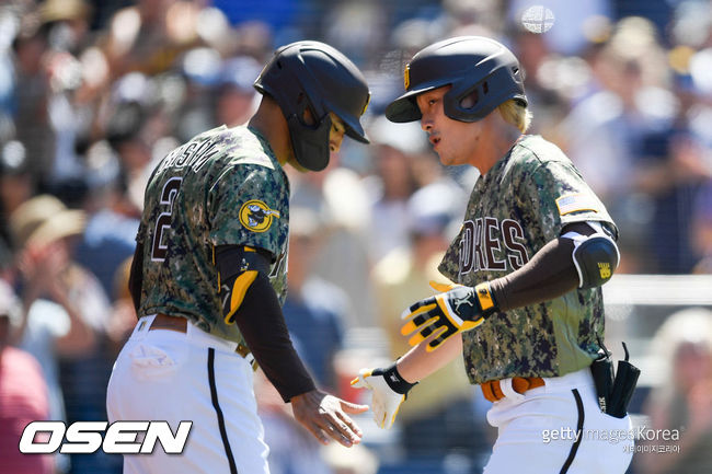 [사진] 김하성은 2021년 8월 2일(한국시간) 콜로라도전에서 맹타를 휘둘렀다. ⓒGettyimages(무단전재 및 재배포 금지)