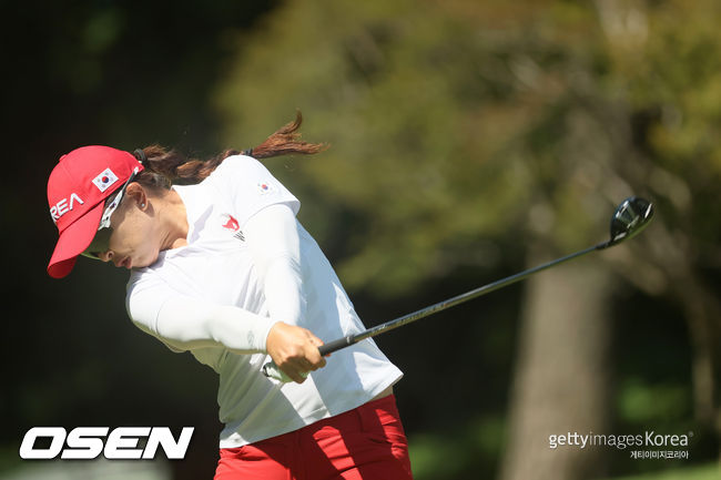 김세영의 2라운드 경기 모습. 