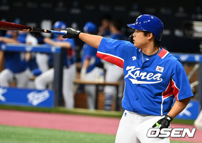 도쿄올림픽 야구대표팀 강백호. 2021.07.23