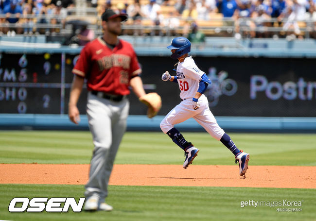 [사진] 애리조나 선발투수 메릴 켈리가 2021년 8월 12일(한국시간) 샌프란시스코전에서 패전투수가 됐다.ⓒGettyimages(무단전재 및 재배포 금지)