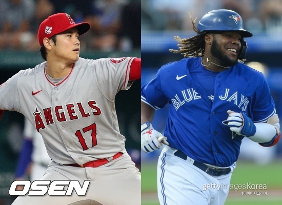 [사진] 오타니 쇼헤이(좌)와 블라디미르 게레로 주니어 ⓒGettyimages(무단전재 및 재배포 금지)