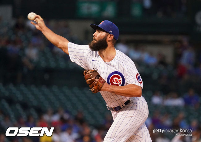[사진] 시카고 컵스의 제이크 아리에타. ⓒGettyimages(무단전재 및 재배포 금지)