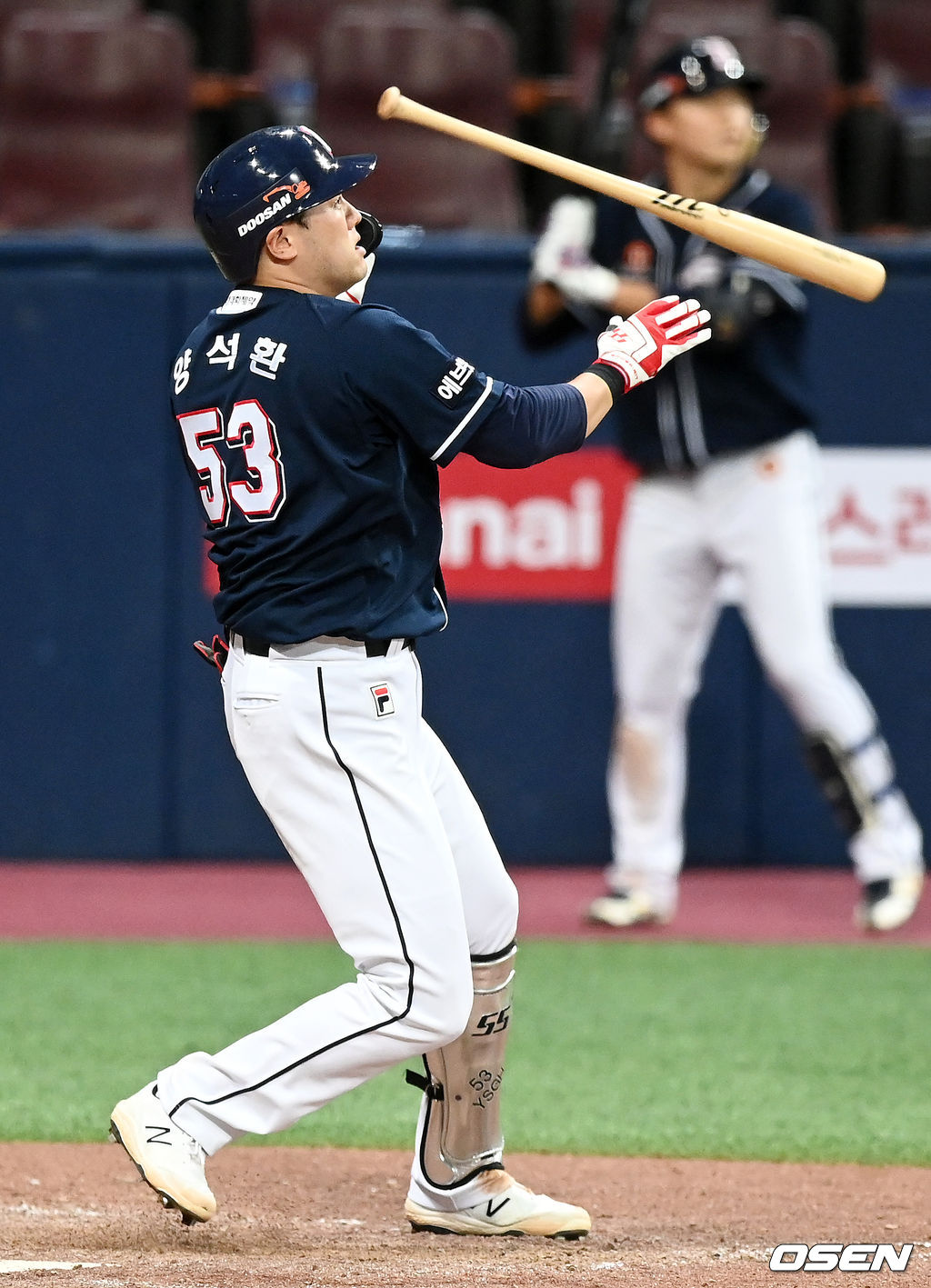 7회초 무사 주자 1,2루 두산 양석환이 좌월 스리런 홈런을 날리고 있다.  21.08.13/rumi@osen.co.kr