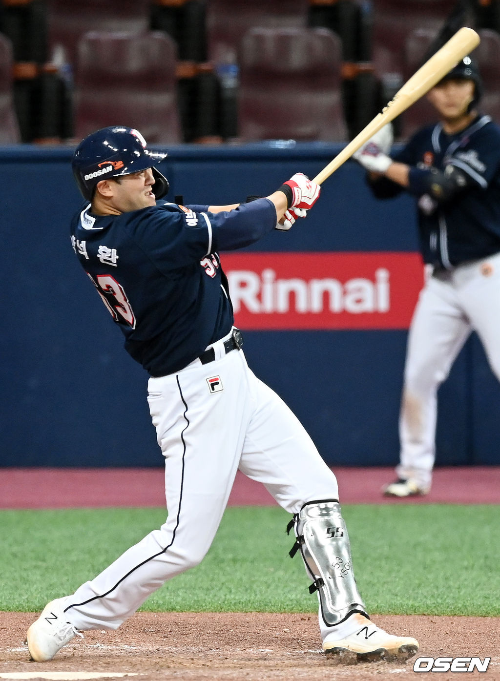 7회초 무사 주자 1,2루 두산 양석환이 좌월 스리런 홈런을 날리고 있다.  21.08.13/rumi@osen.co.kr