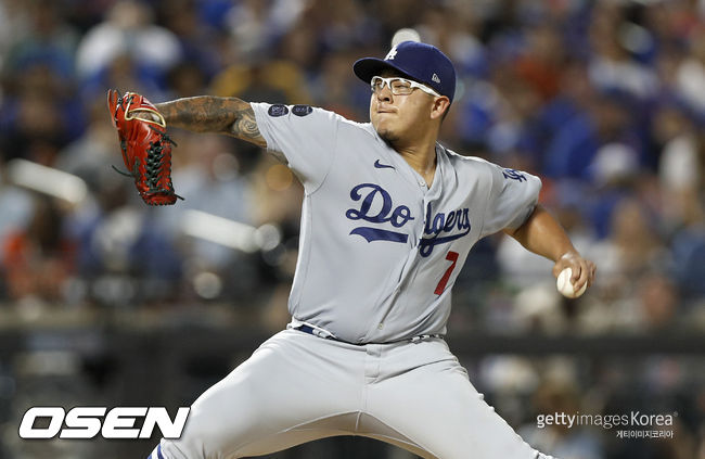 [사진] LA 다저스 훌리오 유리아스. ⓒGettyimages(무단전재 및 재배포 금지)