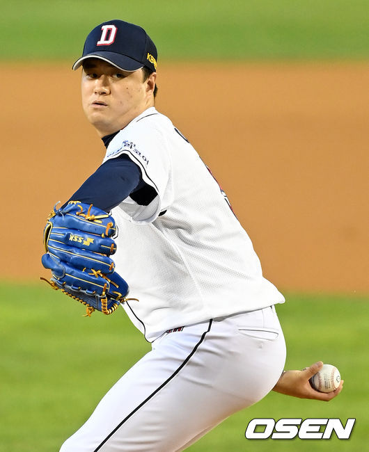 1회초 두산 이영하가 역투하고 있다. 2021.08.17 /jpnews@osen.co.kr
