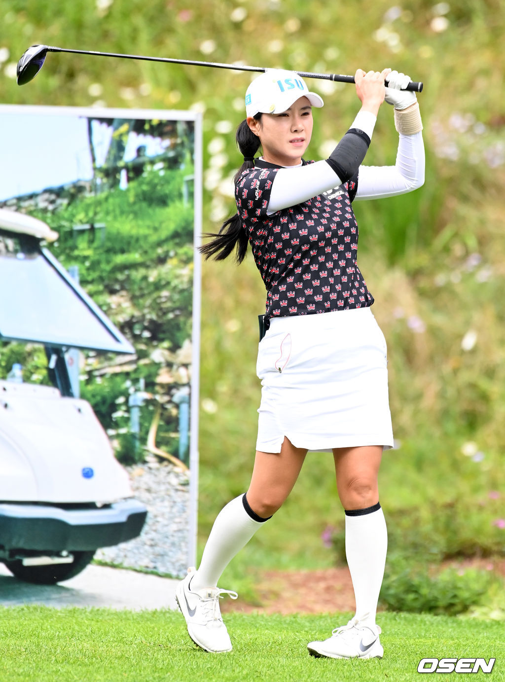 10번홀 박희영이 티샷을 준비하고 있다. 2021.08.19 /jpnews@osen.co.kr