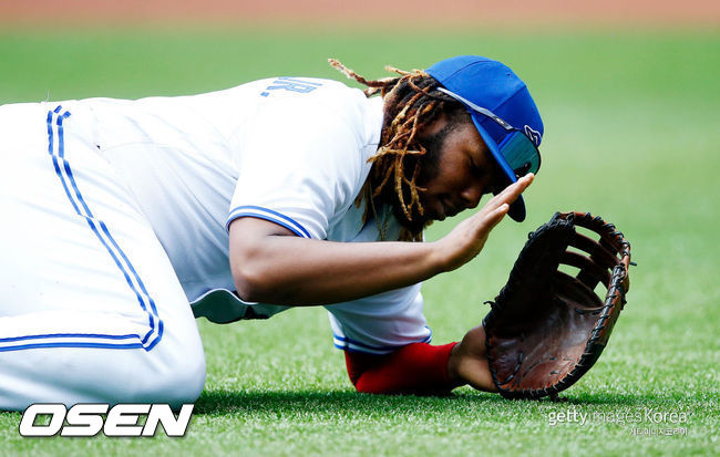 [사진] 블라디미르 게레로 주니어 2021.08.23 ⓒGettyimages(무단전재 및 재배포 금지)