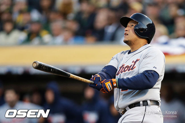 [사진] 디트로이트 거포 미겔 카브레라는 2021년 8월 23일(한국시간) 개인 통산 500홈런 고지를 밟았다. ⓒGettyimages(무단전재 및 재배포 금지)